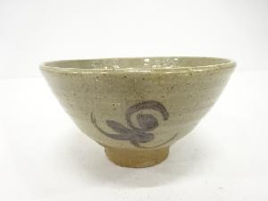 唐津焼　絵唐津　茶碗(無地箱付)